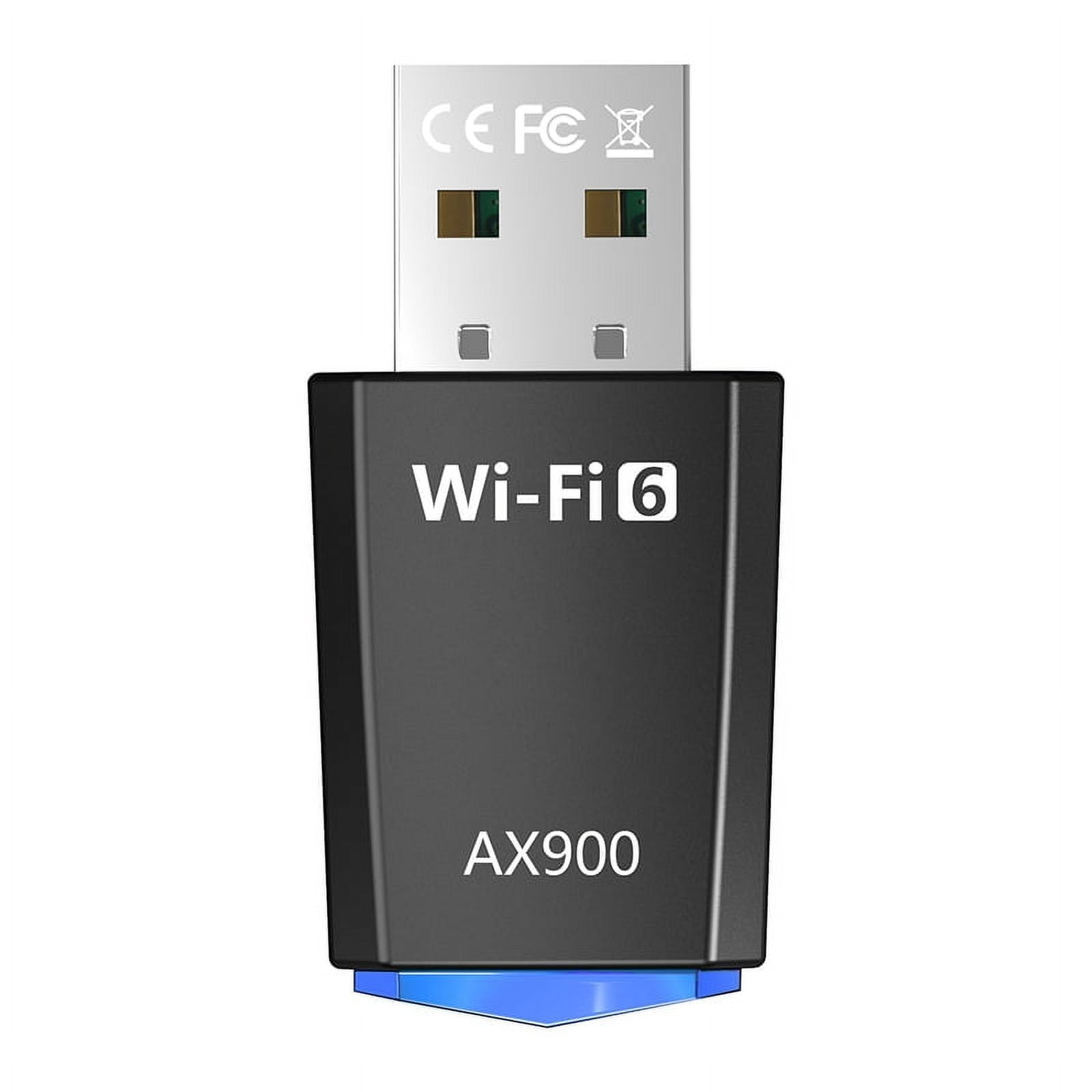 Hemlosk AX900 Chiavetta WiFi 6 USB – Dual Band 5GHz/2.4GHz, Velocità 600+286 Mbps, Plug & Play Per Windows 11/10/7, MU-MIMO E OFDMA