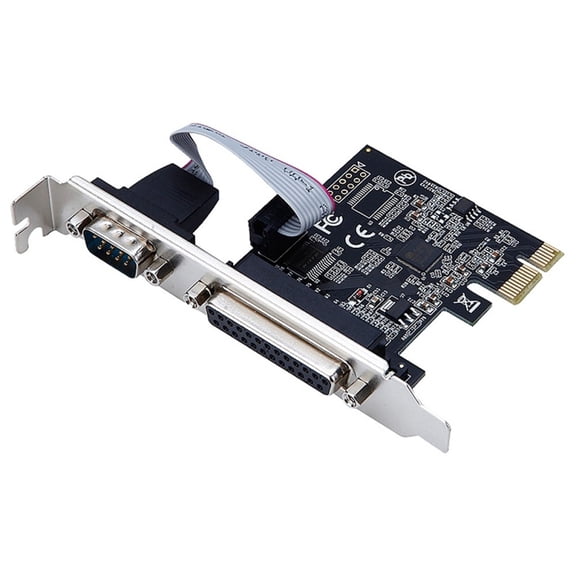 AX99100 Chip PCIE Card RS232 Port COM & DB25 Printer Parallel Port LPT to PCI Express Card