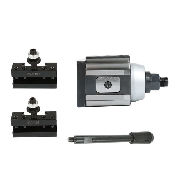 AXA 250-100 Set For CNC Swing Dia 12" Piston Type Quick Change Tool Post Holder