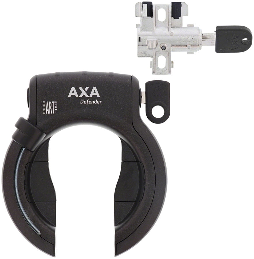 AXA Defender Ring Lock w/Bosch Battery Pack Lock Tube Style Foldable Key