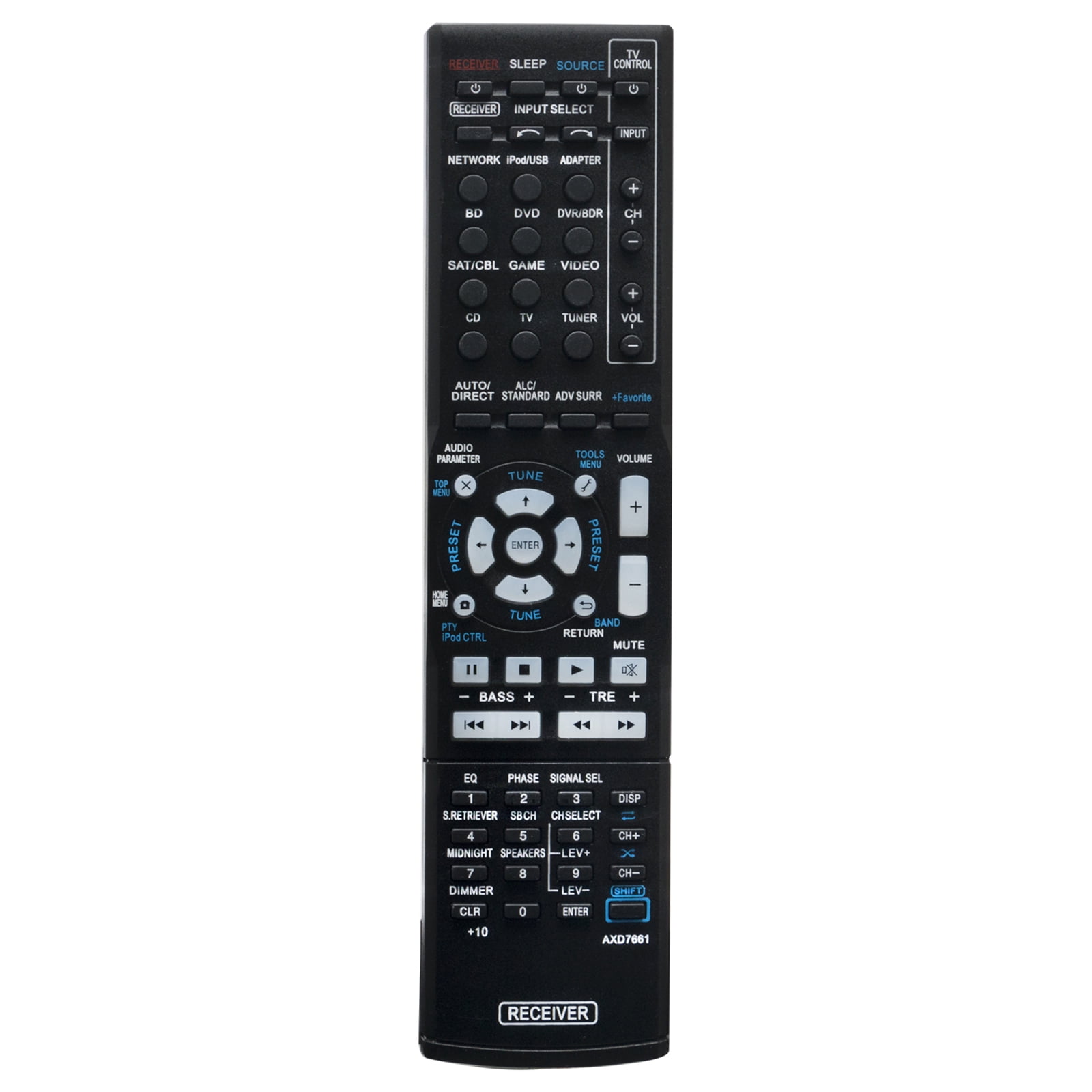 AXD7661 Sub AXD7662 Replacement Remote Fit for Pioneer AV Receiver  VSX-827-K VSX-827-S VSX-527-K VSX-527-S VSX-1022-K VSX-822-K - Walmart.com