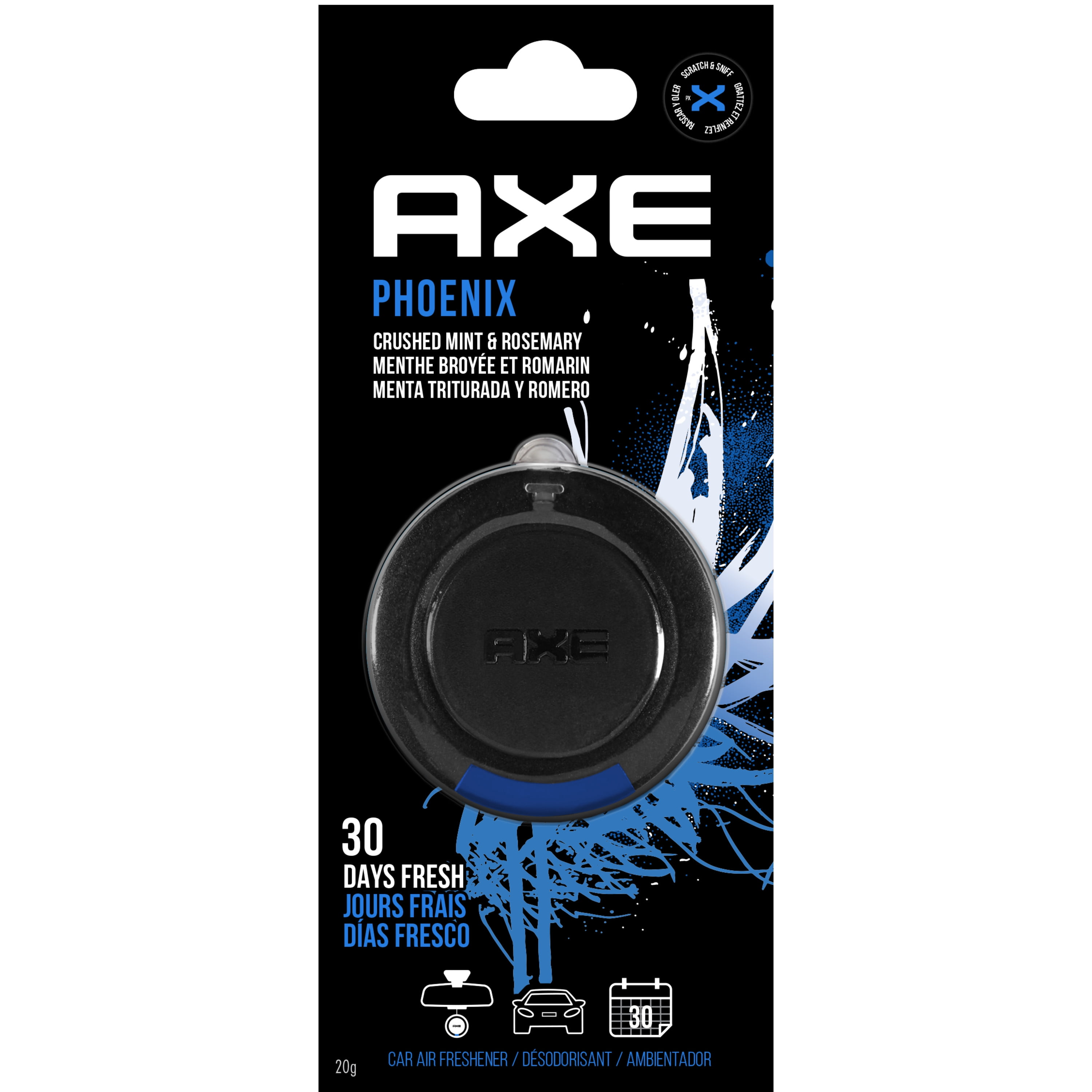 AXE 3D Hanging Gel Car Air Freshener (Phoenix Scent, 1 Pack)