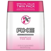 AXE Anarchy Body Spray for Women, 4 Oz, Twin Pack