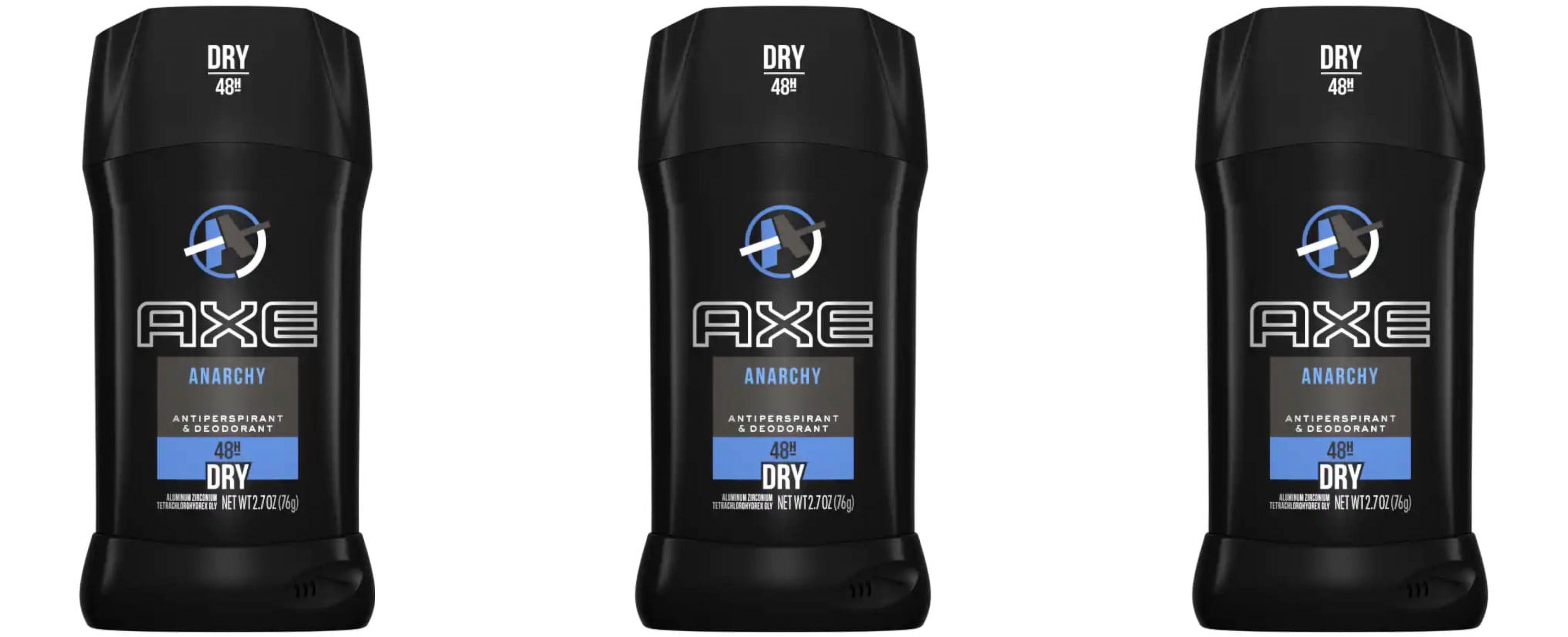 AXE Antiperspirant Deodorant Stick for Men ANARCHY 2.7 oz (Pack of 3)