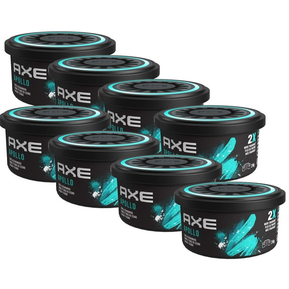 AXE Apollo Fiber Can: Odor Eliminator for Strong Odor - Long Lasting Fragrance & Effective Car Air Fresheners - Automotive Essential, 8 Packs