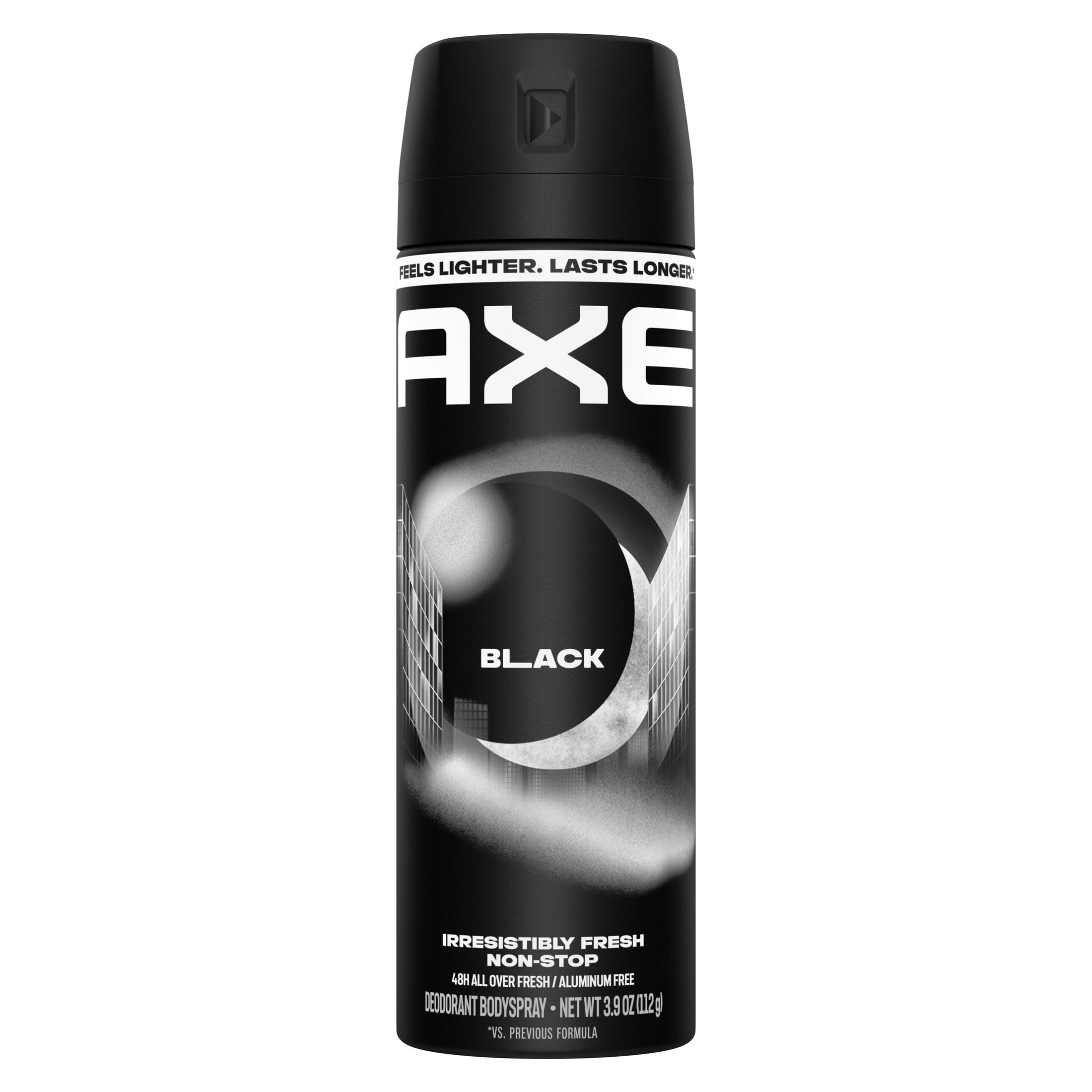 Axe Body Spray 48 Hour All Over Fresh Black Aluminum Free, 3.9 Oz
