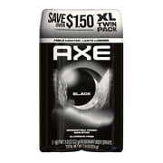 AXE Body Spray 48 Hour All Over Fresh Black Aluminum Free ,3.9 oz Twin