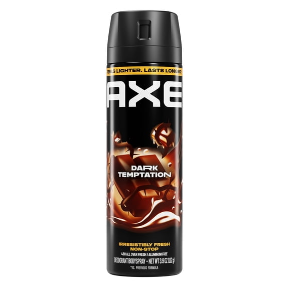 AXE Body Spray 48 Hour All Over Fresh Dark Temptation Aluminum Free, 3.9 oz