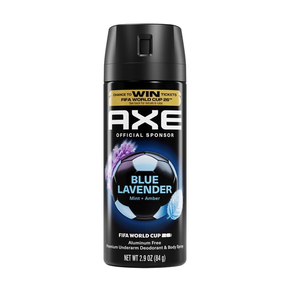 AXE Fine Fragrance Collection Body Spray 72 Hour Freshness Blue Lavender Aluminum Free, 2.9 oz
