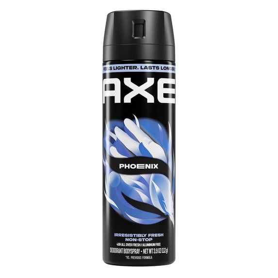 AXE Body Spray 48 Hour All Over Fresh Phoenix Aluminum Free, 3.9 oz