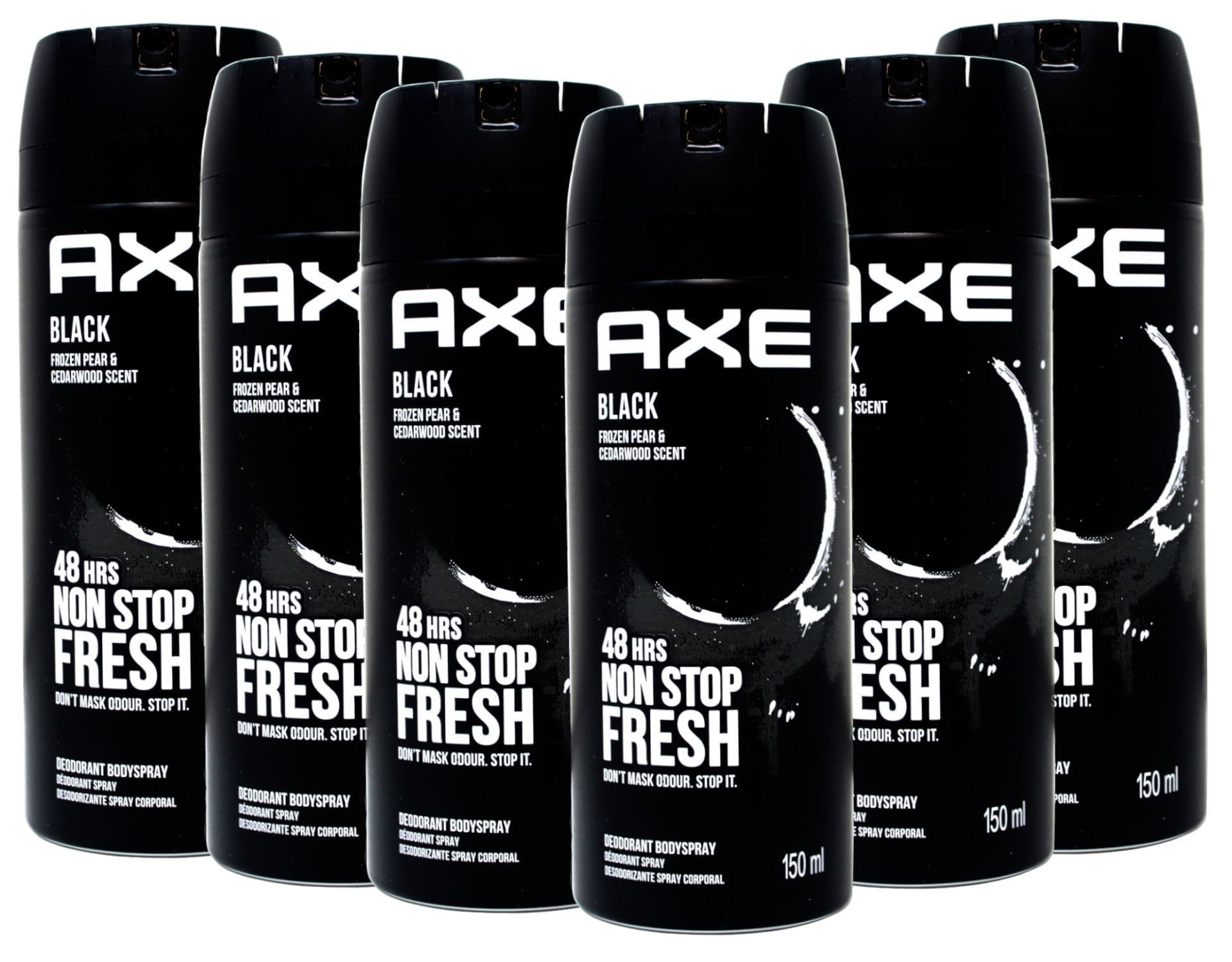 AXE Black Body Spray Deodorant for Men, Long-Lasting Freshness