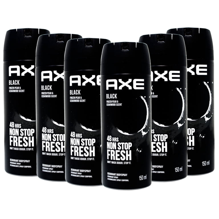 AXE Black Body Spray Deodorant for Men, 5.0 oz