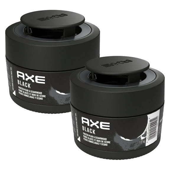 AXE Black Car Air Freshener Gel Can - Odor Eliminator for Strong Odor - Long Lasting Fragrance & Effective Car Air Fresheners - Automotive Essential, 4.4 oz, 2 Packs