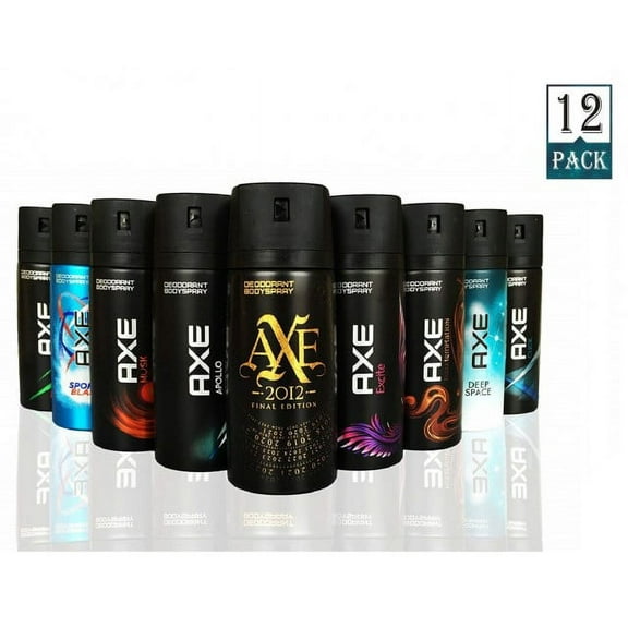 AXE Body Spray MIX within available kind, 150 ml/5.07 oz ( Pack of 12)