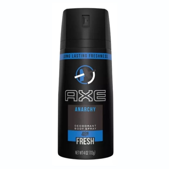 AXE Body Spray for Men, Anarchy 4 oz (Pack of 4)