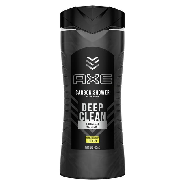 AXE Natural Ingredients Body Wash with Charcoal and Watermint, 16 oz