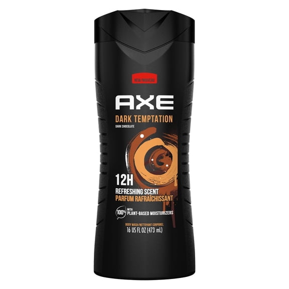 AXE Body Wash Dark Temptation - Dark Chocolate Scent 16 oz