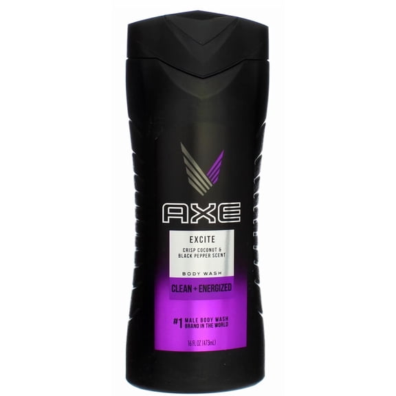 AXE Body Wash for Men, Excite, 16 fl oz (Pack of 10)
