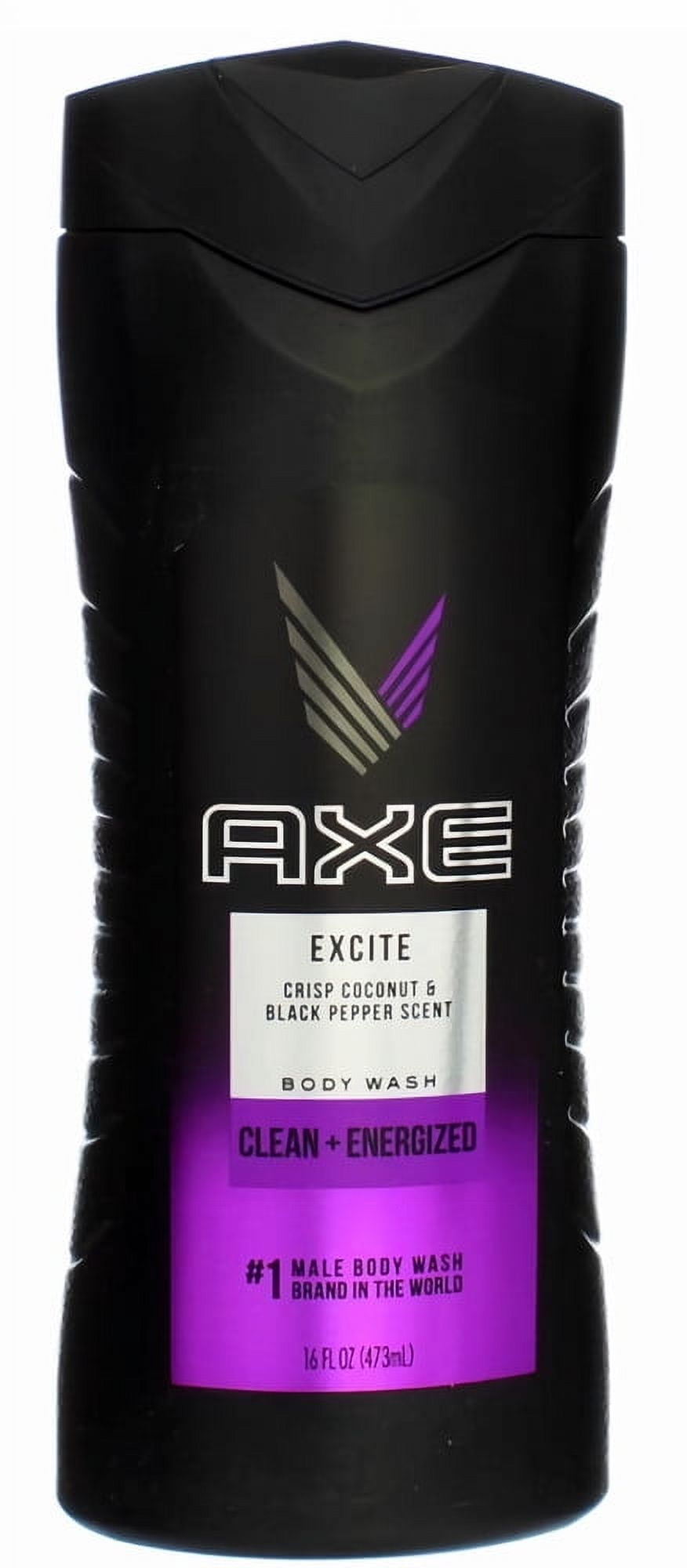AXE Body Wash for Men, Excite, 16 fl oz (Pack of 8)