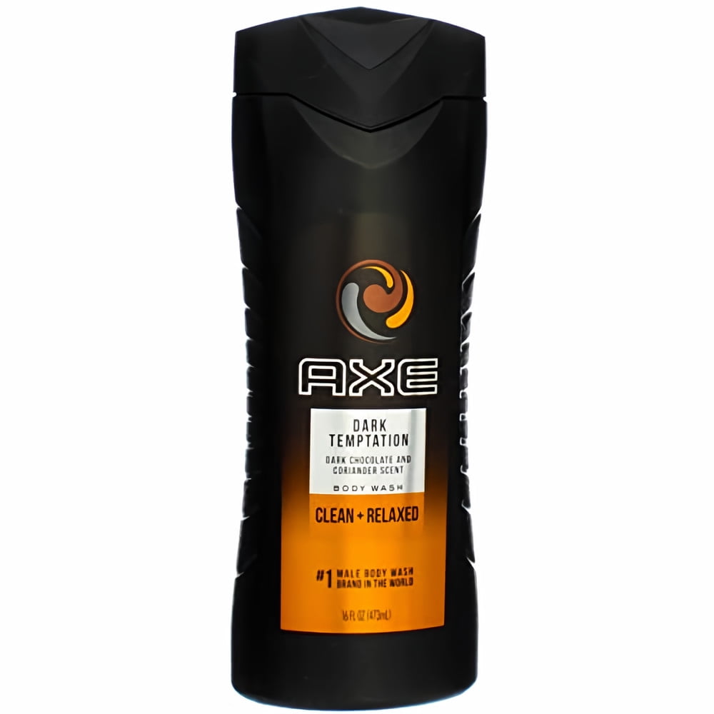 Axe Dark Temptation Body Wash for Men 16 oz (Pack of 24)