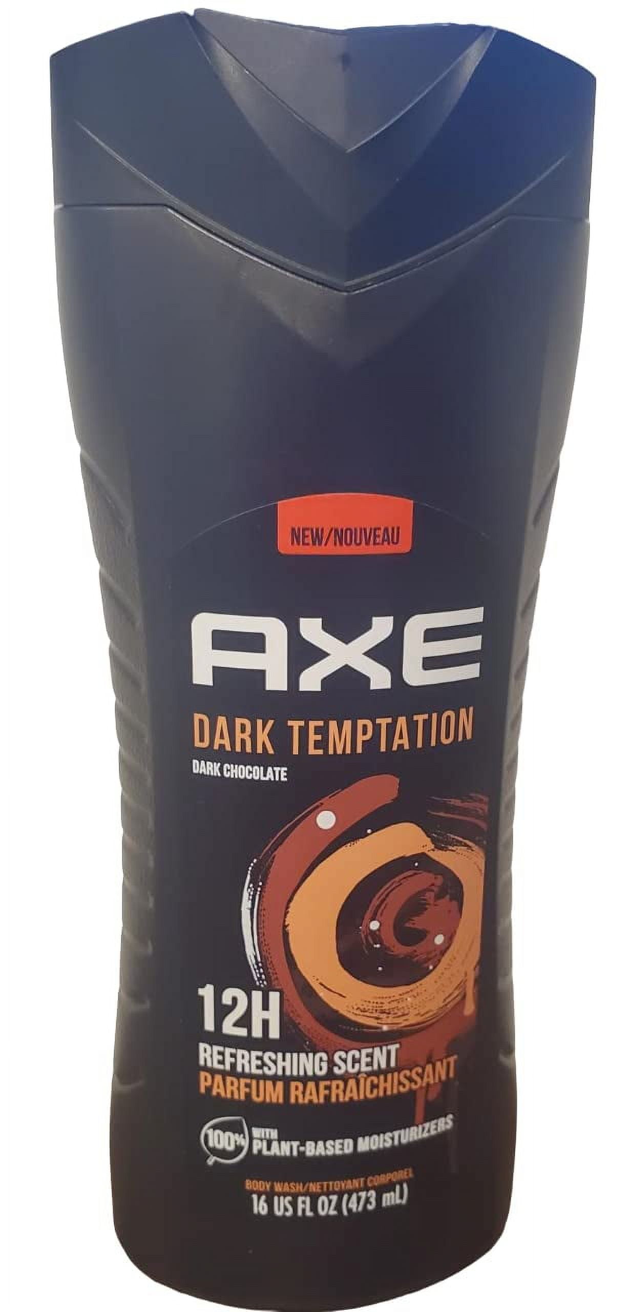Pack of 3 Axe GP27 Dark Temptation Scent Cleansing Body Wash Refreshing Fragrance 16 Oz