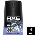thumbnail image 1 of AXE Dual Action Body Spray Deodorant Epic Sky All Day Fresh Scent 4 oz, 1 of 10