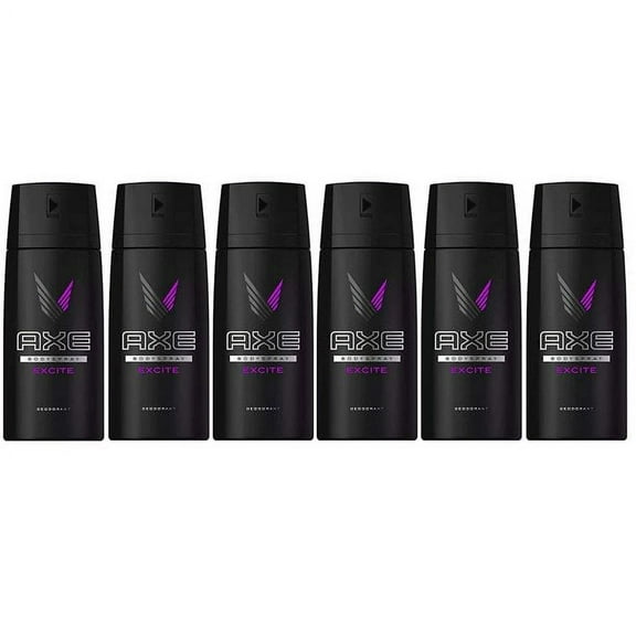 AXE Excite Body Spray for Men 150ml- (6 Pack)