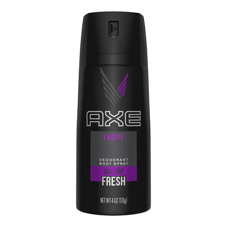 AXE Excite Body Spray for Men, 4 oz (Pack of 2)