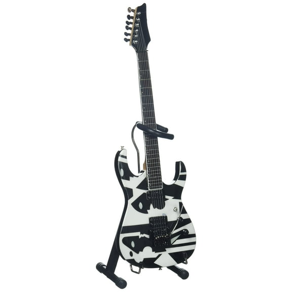 AXE HEAVEN JP-018 John Petrucci Black and White Picasso Mini Guitar
