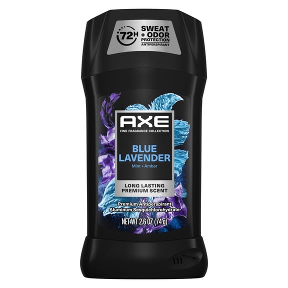 AXE Fine Fragrance Collection Antiperspirant Deodorant for Men Blue Lavender 72 Hour Sweat & Odor Protection, 2.6 oz