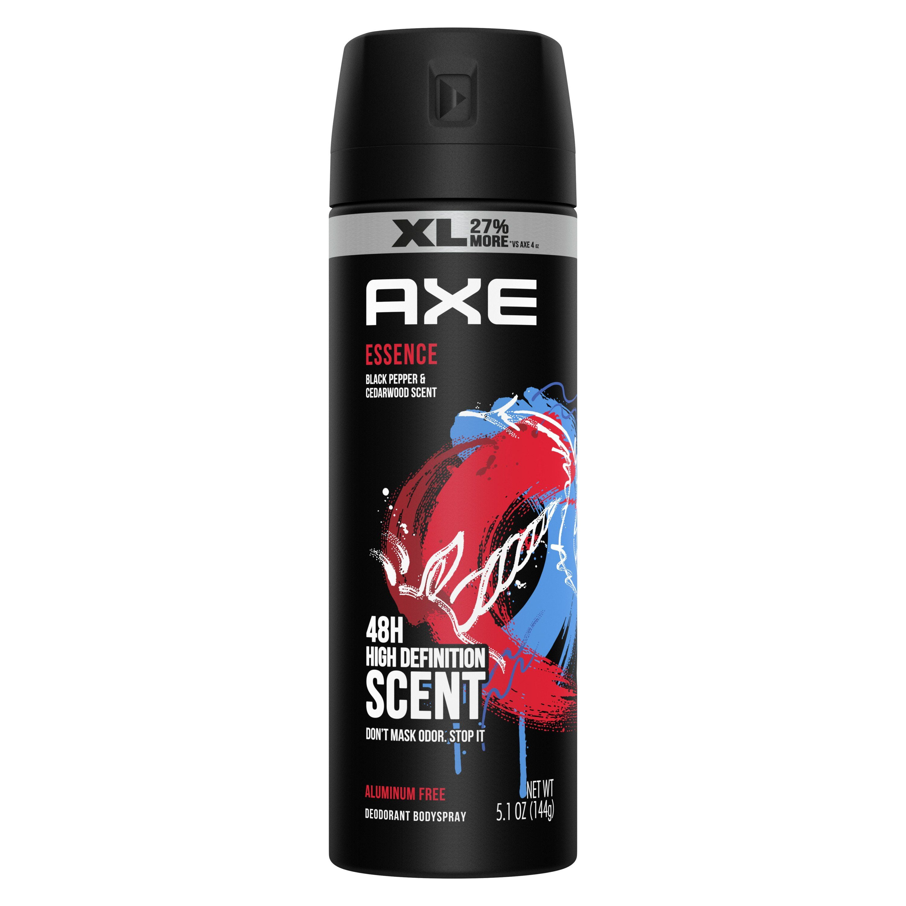 AXE Men's 48 Hr Deodorant Body Spray - Essence - 5.1 oz Packaging may ...