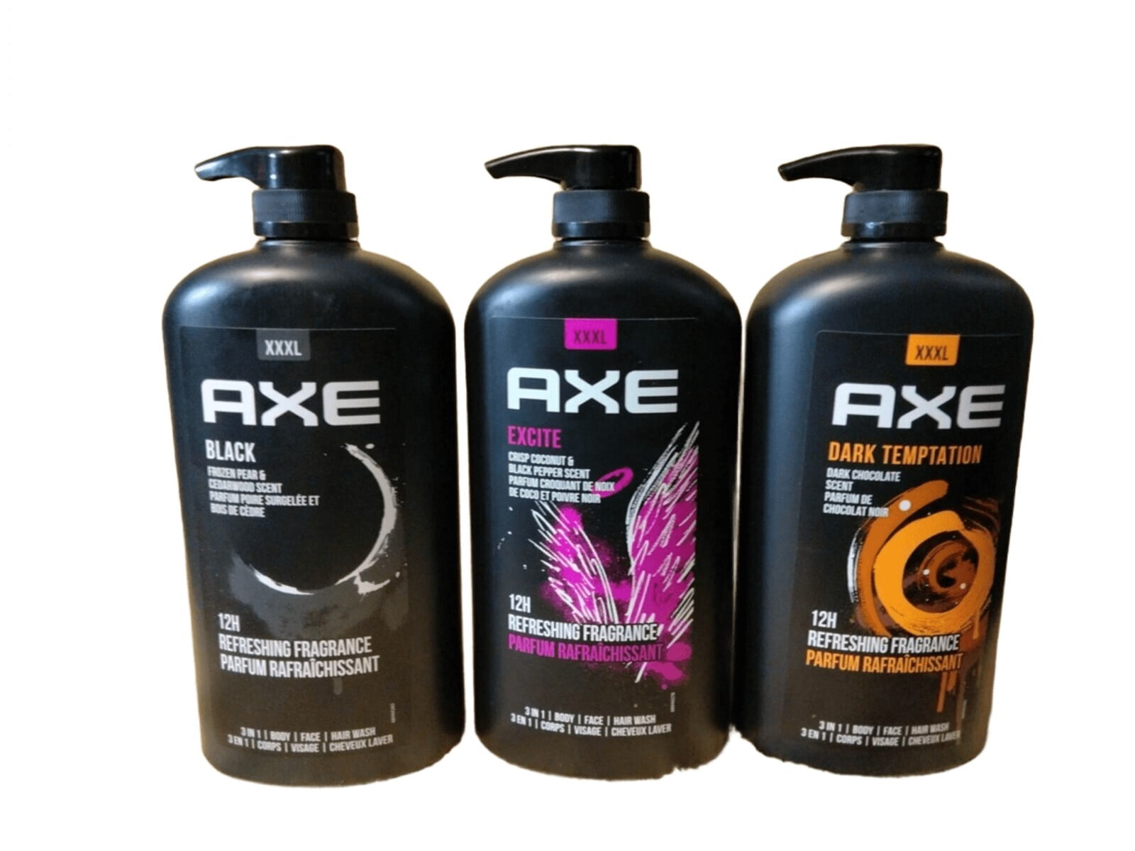 AXE Mens Liquid Body Wash & Shower Gel Excite-Dark Temptation