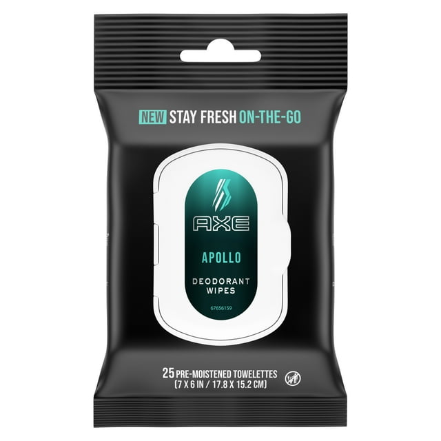 AXE OnTheGo Deodorant Wipes Apollo 25ct