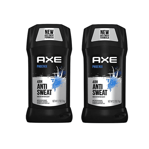 AXE Phoenix Antiperspirant For Men Mint & Rosemary 48H Sweat & Odor Protection Stay Dry For 48H With Men's Deodorant 2.7 oz 2 Pack