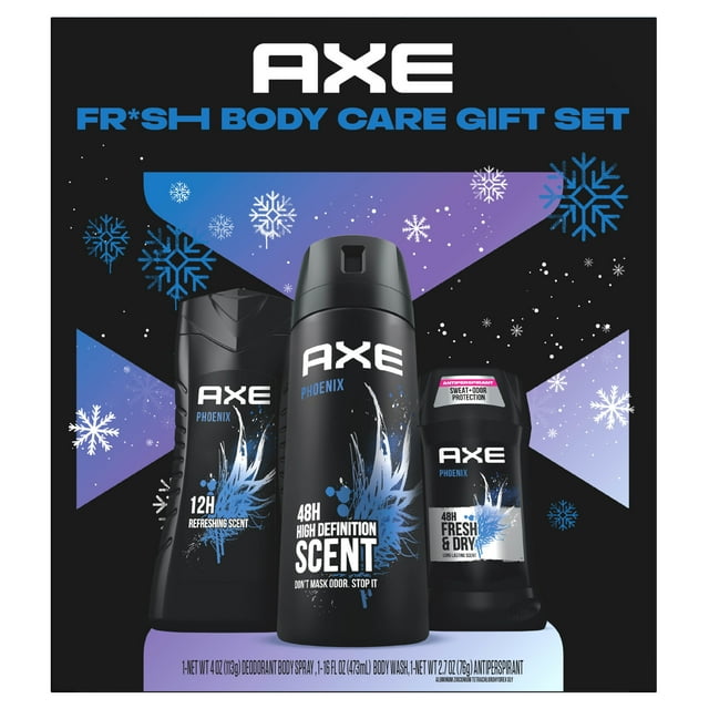 AXE Phoenix Holiday Gift Pack for Men Includes Crushed Mint & Rosemary