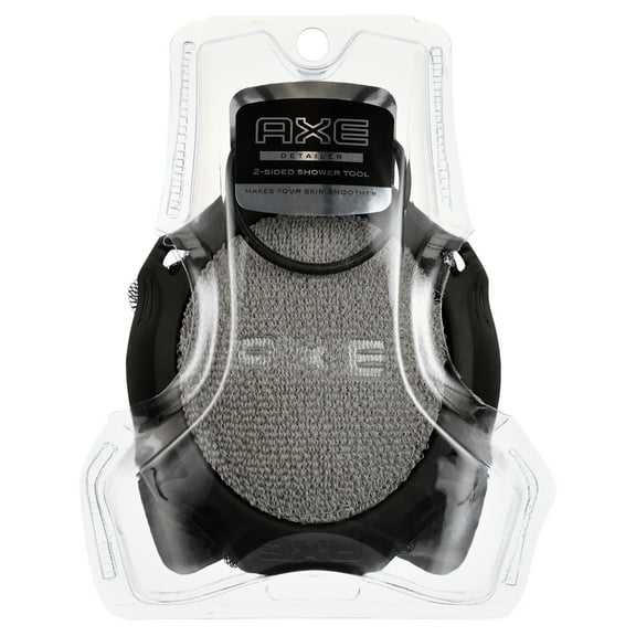 AXE Shower Tool Detailer Skin Cleanser Smoother Skin Exfoliates & Gently Cleanses, 1 Count