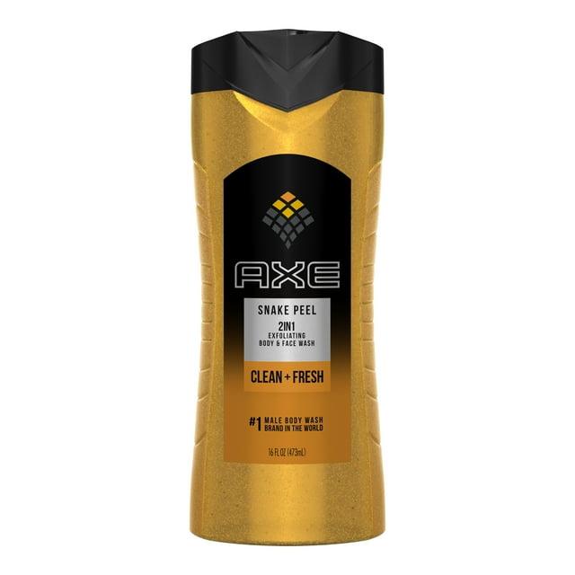 AXE Snake Peel Exfoliating Body Wash for Men, 16 oz