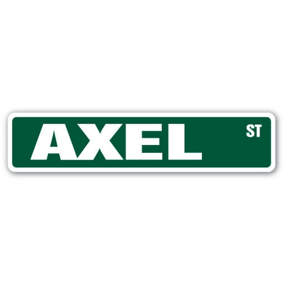 AXEL Street Sign Childrens Name Room Sign | Indoor/Outdoor | 36" Wide