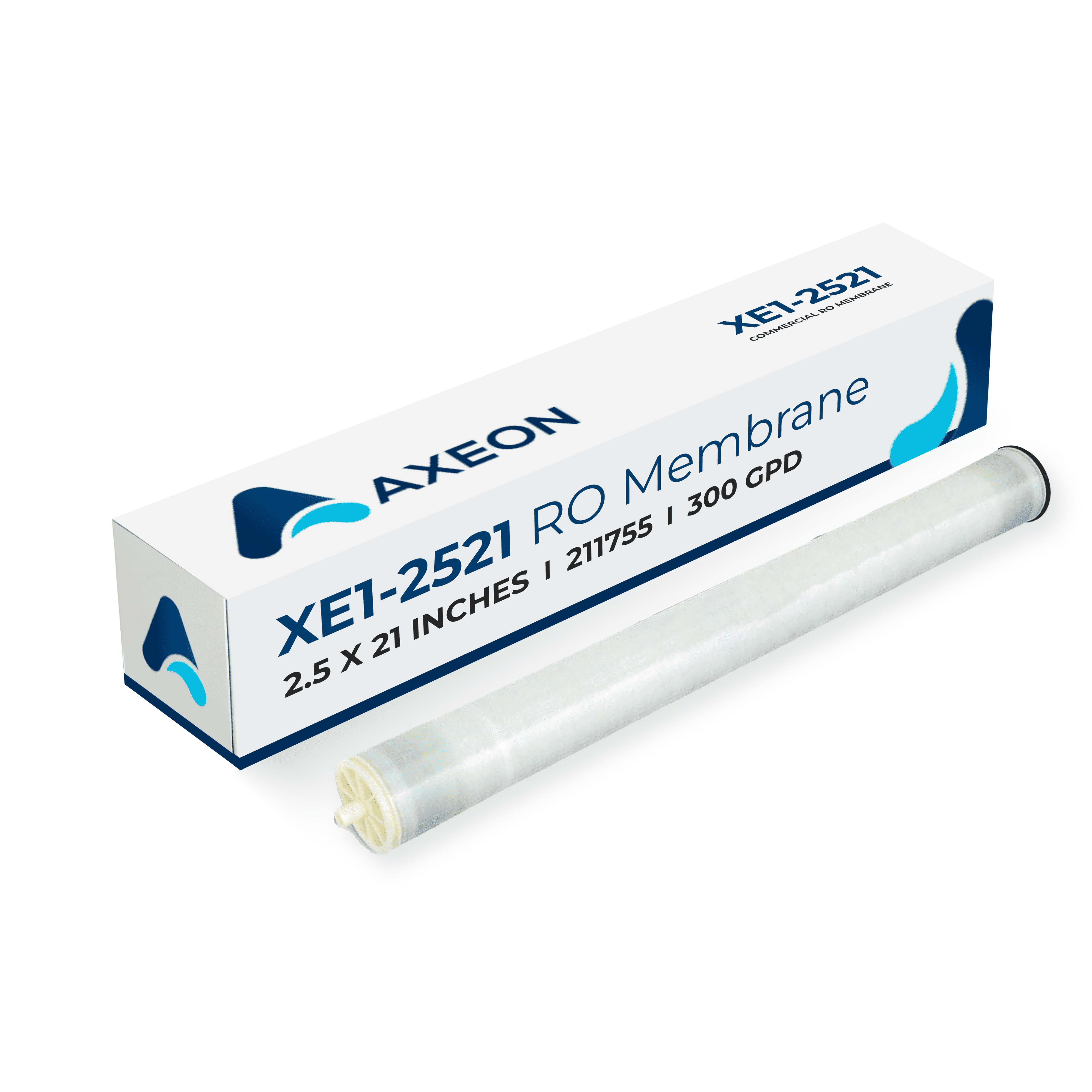 AXEON XE1-2521 RO Membrane – 300 GPD, 2.5 x 21 Inches, 100 PSI, NSF ...