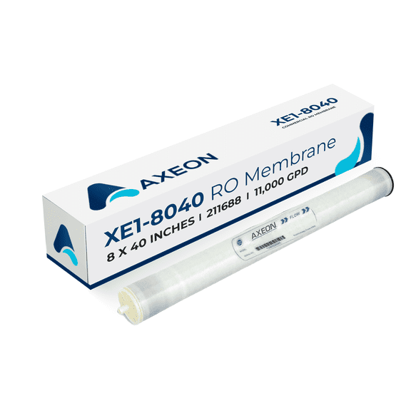 AXEON XE18040 RO Membrane 11000 GPD Permeate Flow Rate, 100 PSI, 8" x 40", Polyamide Thin Film