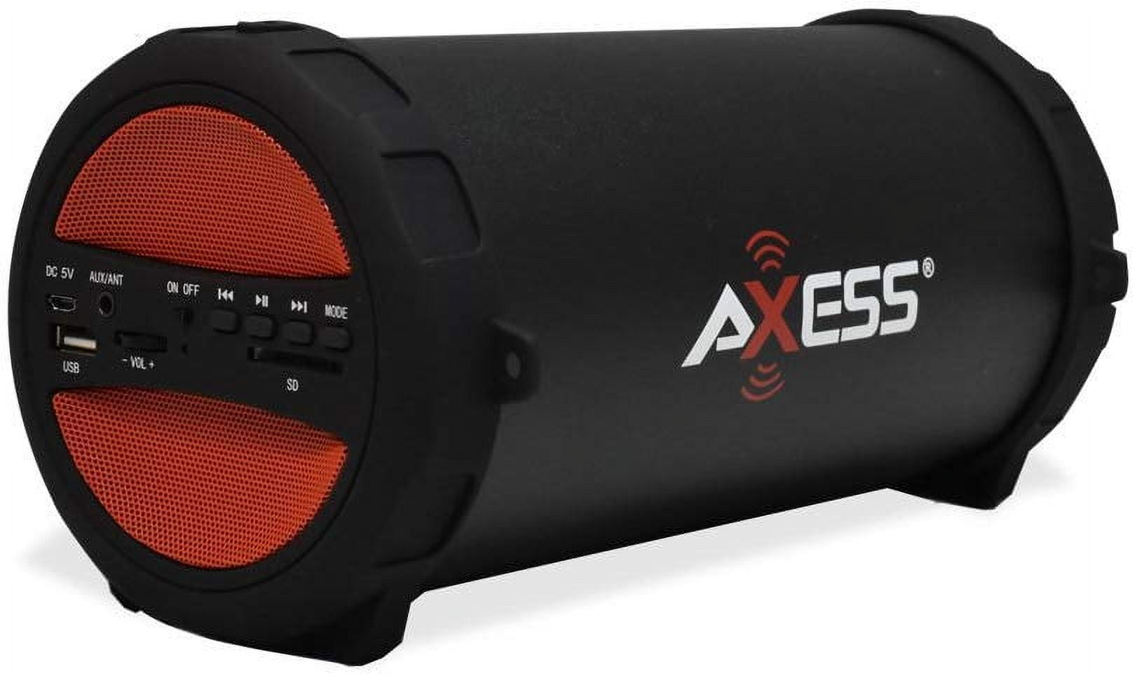 AXESS SPBT1041 Portable Thunder Sonic Bluetooth Cylinder Loud Speaker