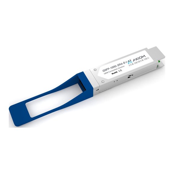 Axiom - QSFP28 transceiver module (equivalent to: Cisco QSFP-100G-ZR4-S-I) - 100GbE - 100GBase-ZR4 - LC single-mode - up to 49.7 miles - 1295-1309 nm