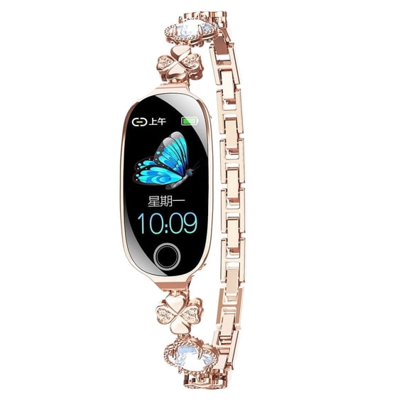AXIOMTEQ F81 Smart Watch for Women , 1.1 Inch HD Screen, IP67 Waterproof, 51 Sports Modes, 24H Activity Tracker with Sleep/Period Monitoring, Fashion Diamond-Encrusted Design