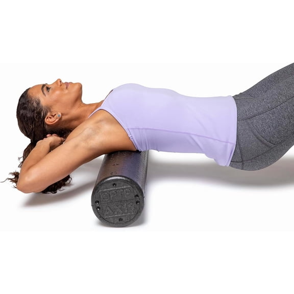 AXIS Firm Foam Roller, High Density Foam Roller for Physical Therapy, Yoga, Pilates, Fitness Exercise and Sports Training (Black, 36" X 6" Round)
