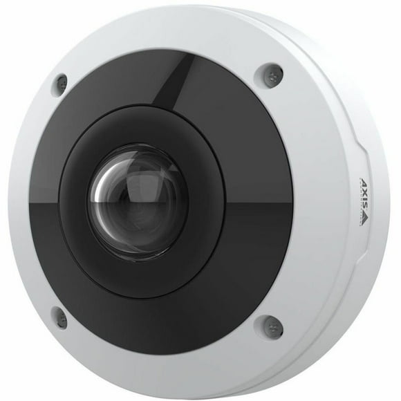 AXIS M4318-PLR 12 Megapixel Outdoor 4K Network Camera, Color, Fisheye, White, TAA Compliant