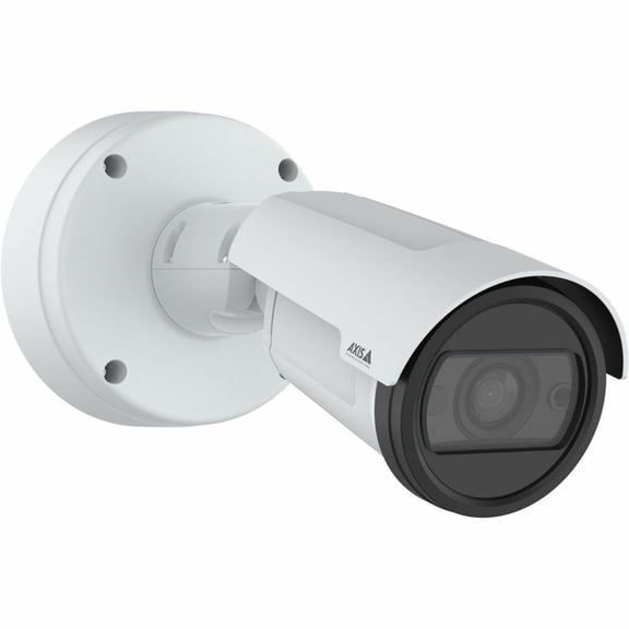 AXIS P1487-LE 5 Megapixel Indoor/Outdoor Network Camera, Color, Bullet, White, TAA Compliant
