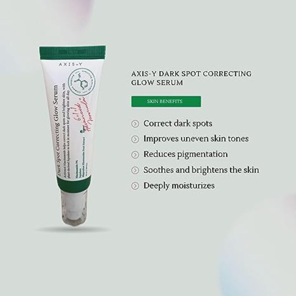 AXIS Y Dark Spot Correcting Glow Serum 50ml 1.69 Fl oz (Pack of 3) Brightening Serum, Dark Spot
