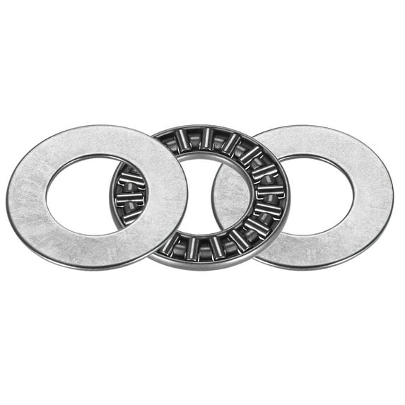 Needle Roller Thrust Bearings with 2 Washers Chrome Steel Bearing, 15x28x2mm