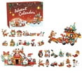 thumbnail image 1 of AXKIIN Christmas Advent Calendar 2024. Christmas Building Block Blind Box. 24 Pieces Of Children's DIY Building Block Blind Box. Suitable For Girls, Boys And Children. (Red Gift Box)., 1 of 1