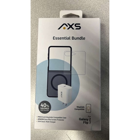 AXS 3 Pack Proshield Magnetic Case + Armorglass Pro Screen + 30W Charger - Samsung Galaxy Z Flip7
